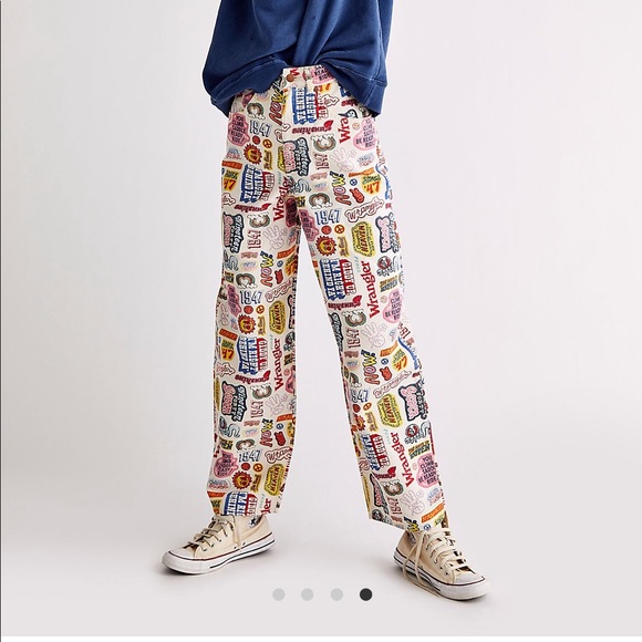 NWT Wrangler Printed Jeans from Free People - Picture 1 of 4